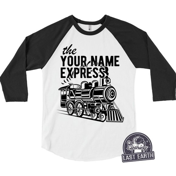Birthday Express Train Shirts for Boys Girls Personalized Train Kids Graphic Tee - Picture 1 of 2